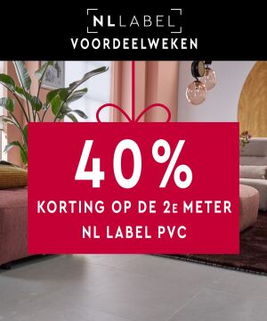 40% korting op de 2e meter NL Label PVC